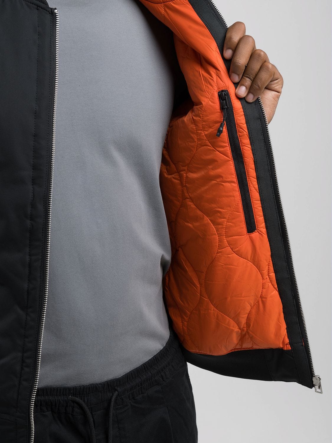 POLY SATIN BOMBER JACKET WITH TIGER