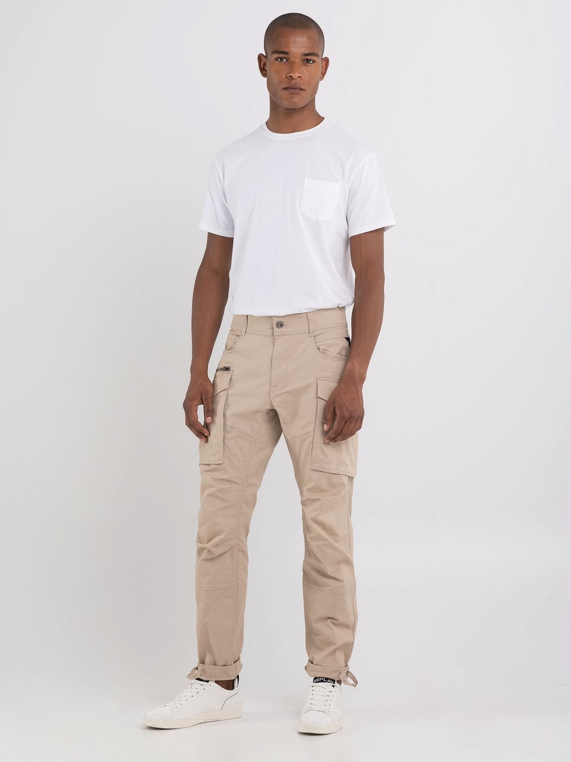 Replay JOE  Cargo trousers  beige  Zalandoie
