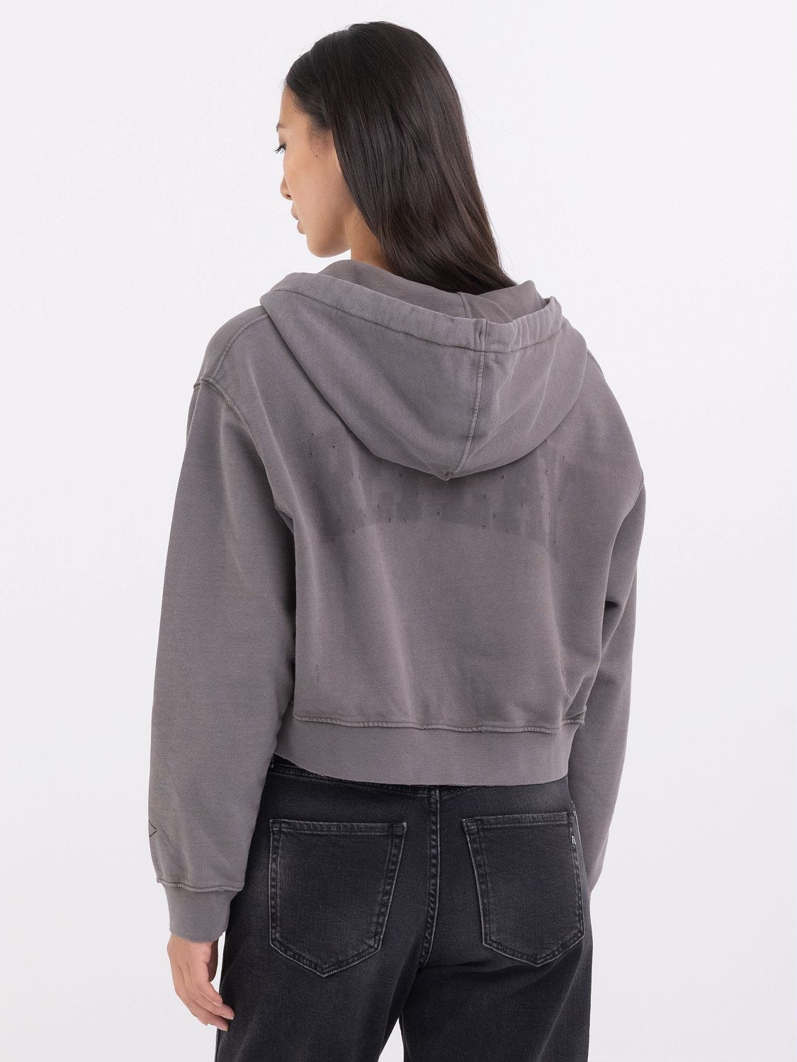 Dark grey sales cropped hoodie