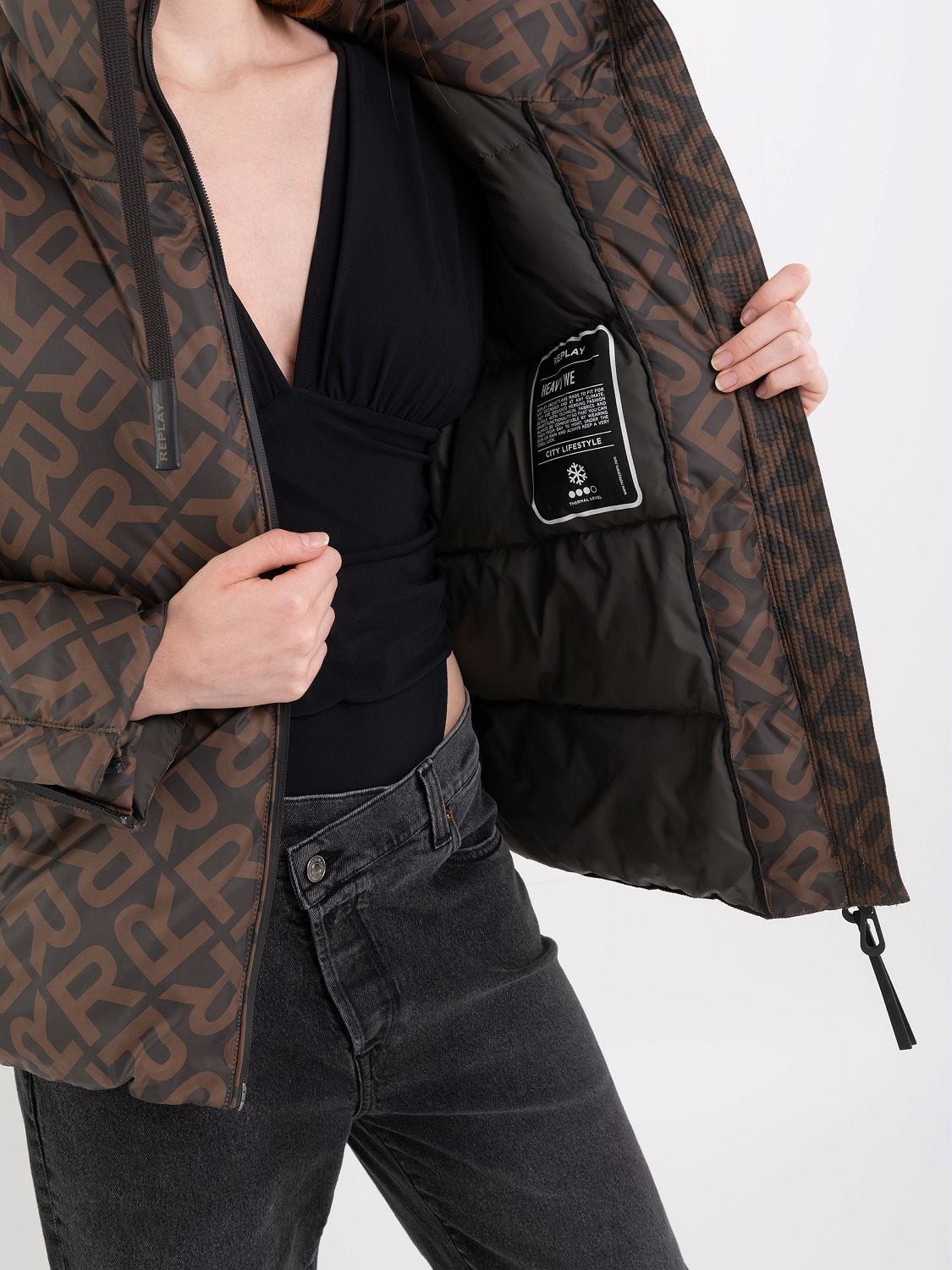 Replay leopard print jacket sale