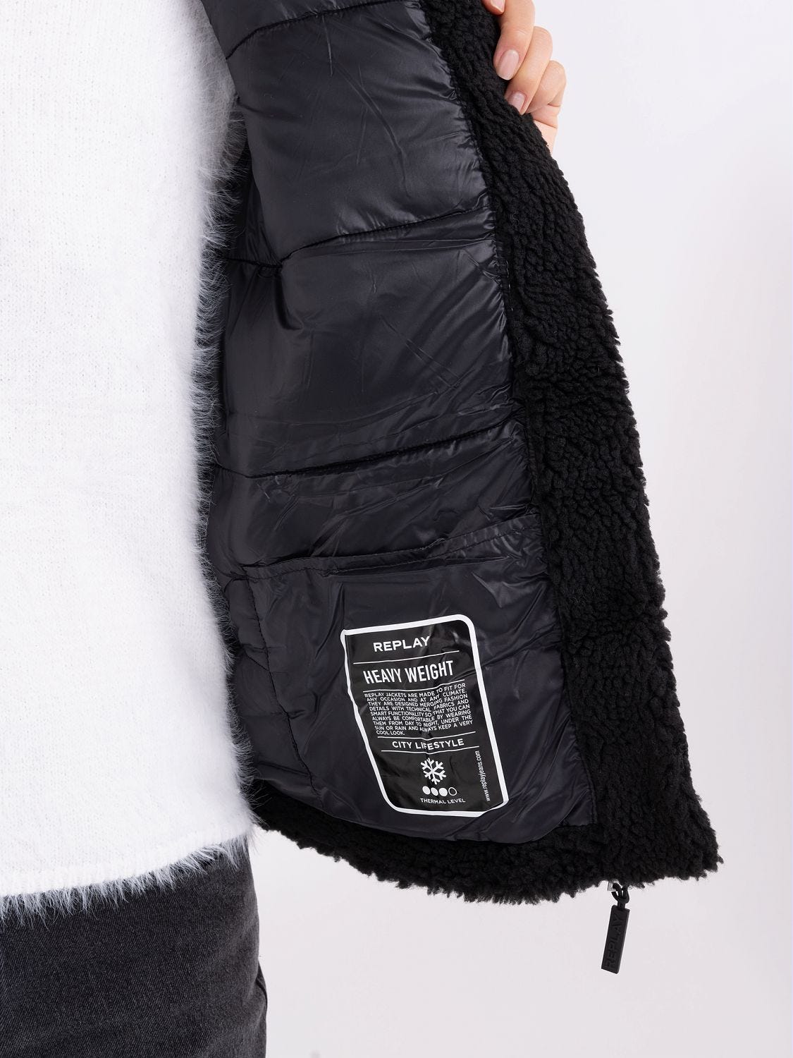 Replay shearling jacket outlet