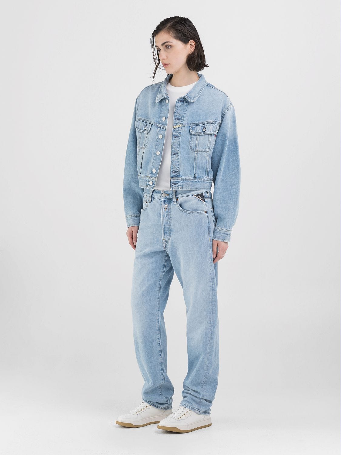 Cotton on denim jacket top