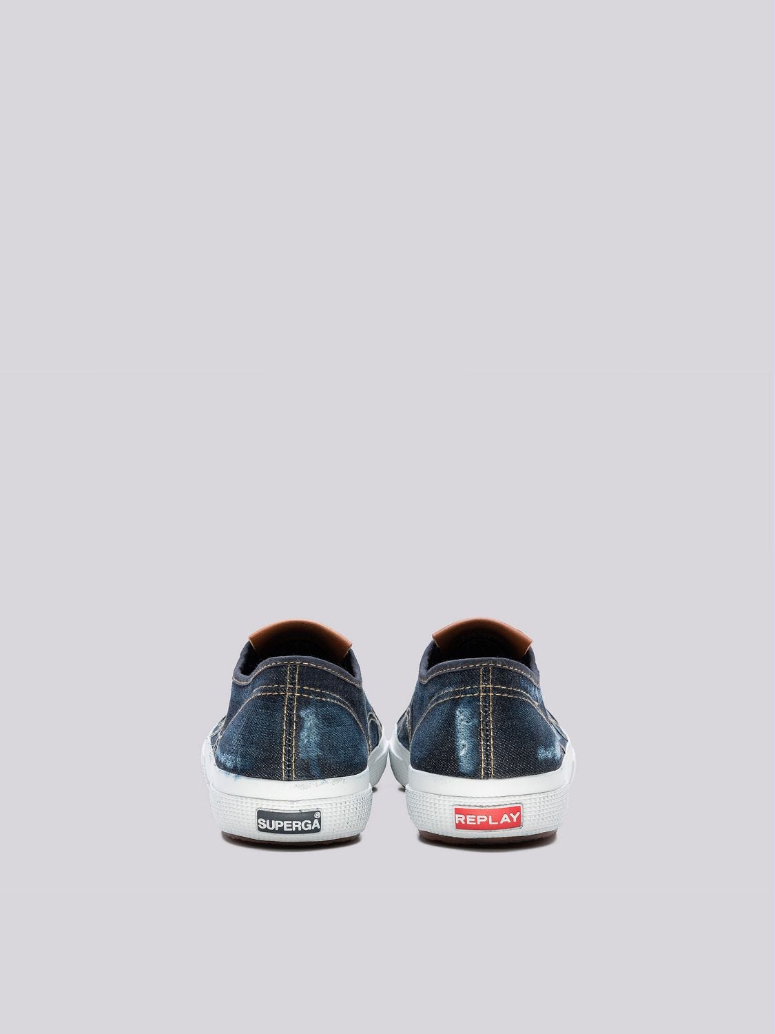 Men s SUPERGA 2750 x REPLAY DISTRESSED lace up sneakers