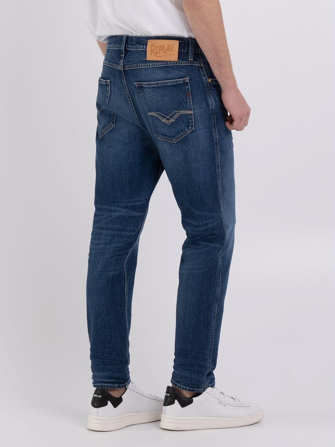 Replay tapered jeans sales