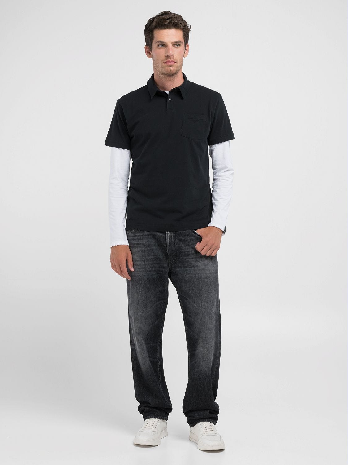 REGULAR FIT POLO SHIRT WITH BREAST POCKET