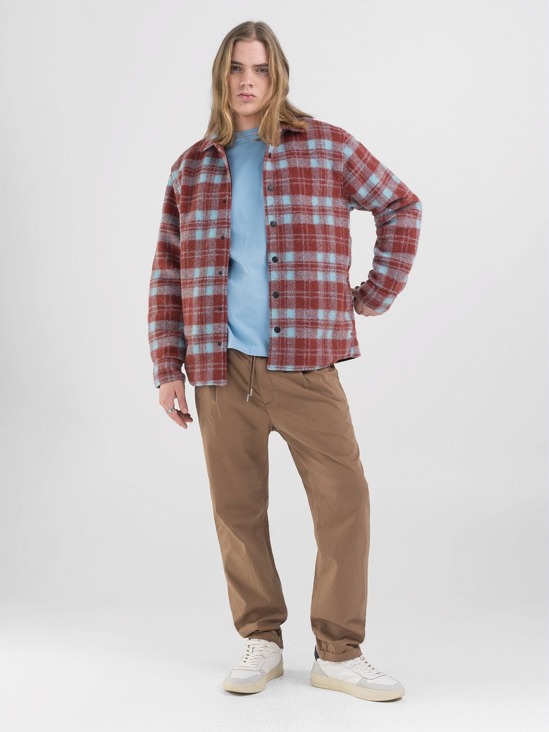 Chequered jacket sale