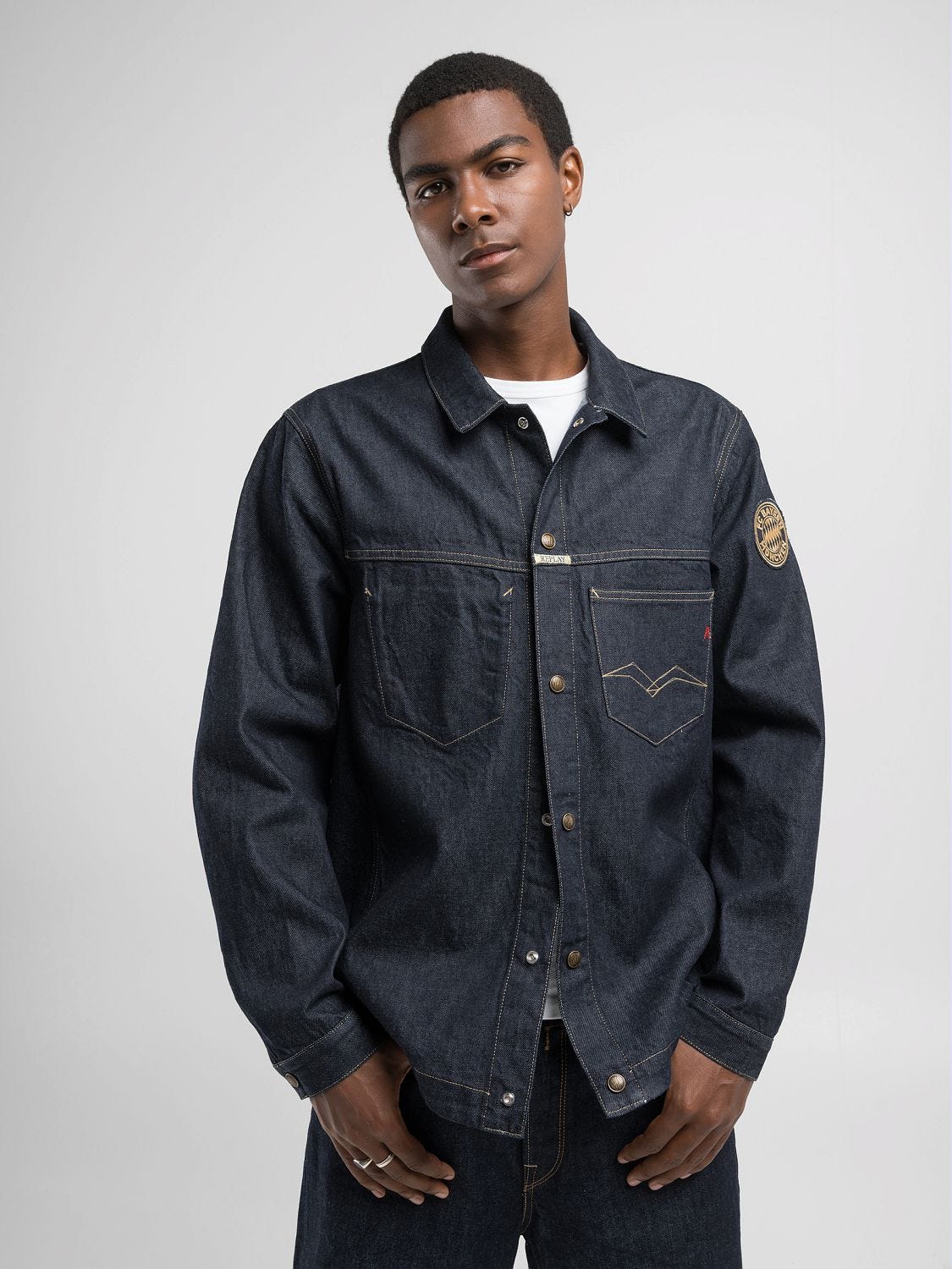 9ZERO1 REPLAY X FC BAYERN MUNICH DENIM JACKET