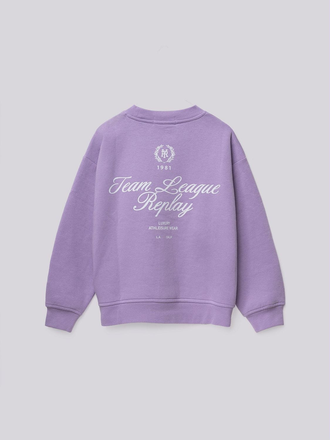 OVERSIZED SWEATSHIRT WITH FRONT AND BACK LOGO