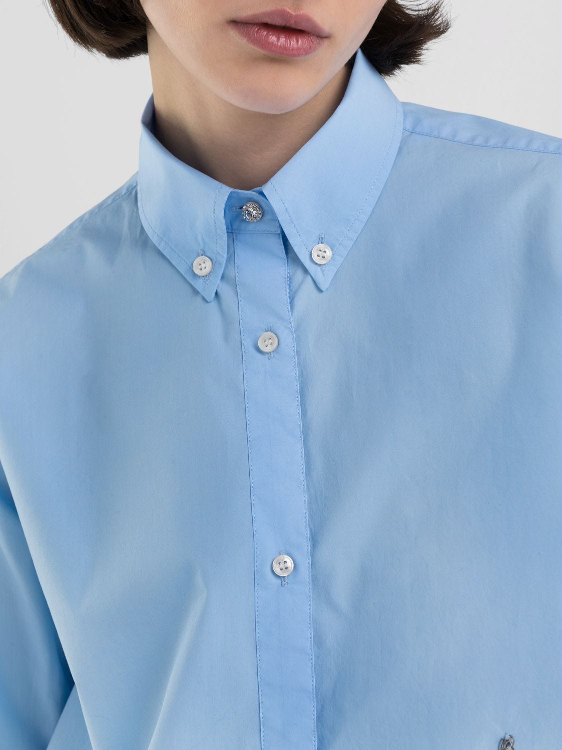 BOXY SHIRT WITH DRAWSTRING
