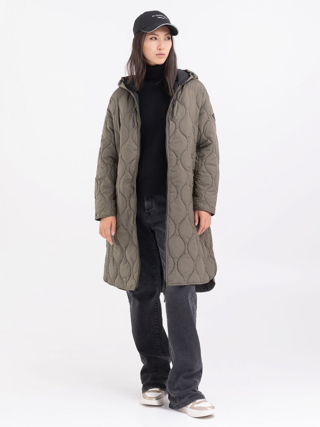 Long quilted jacket 2025