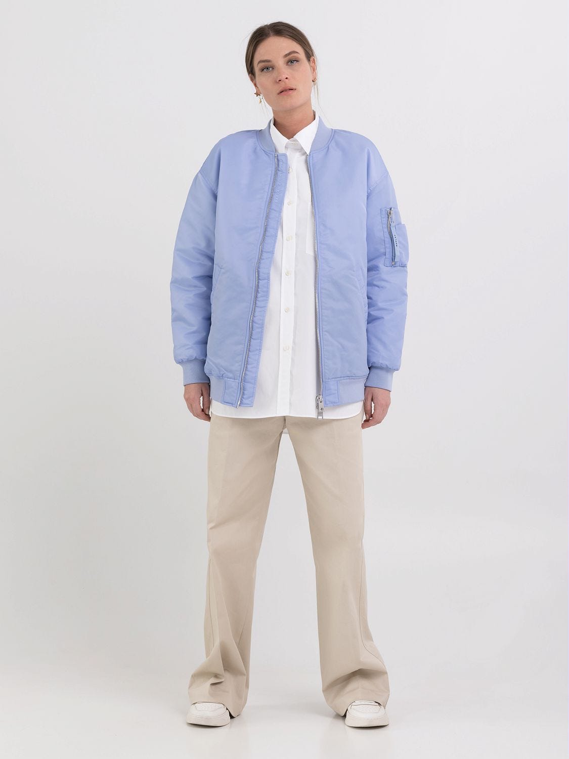 Light blue bomber jacket mens 2025