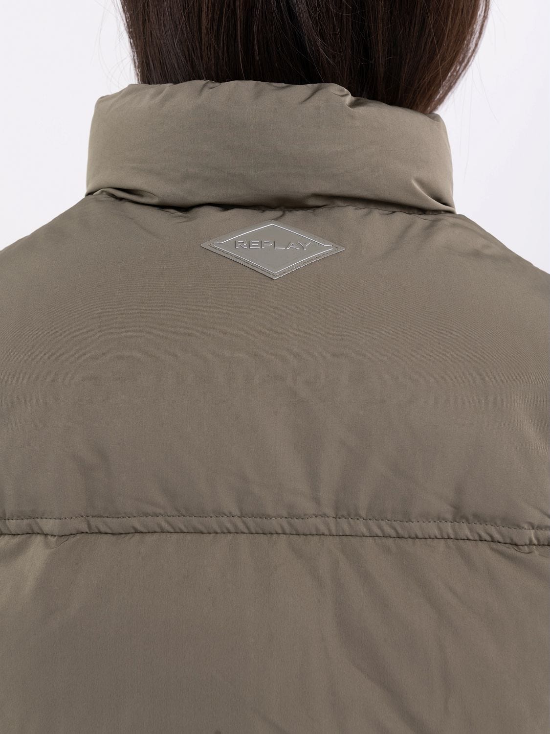 Boxy fit quilted short jacket