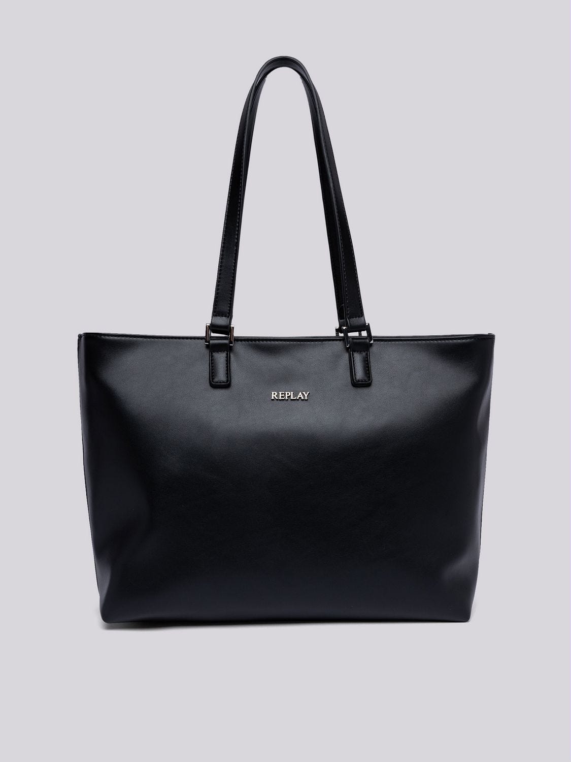 SOLID COLOUR SHOPPER WITH LOGO