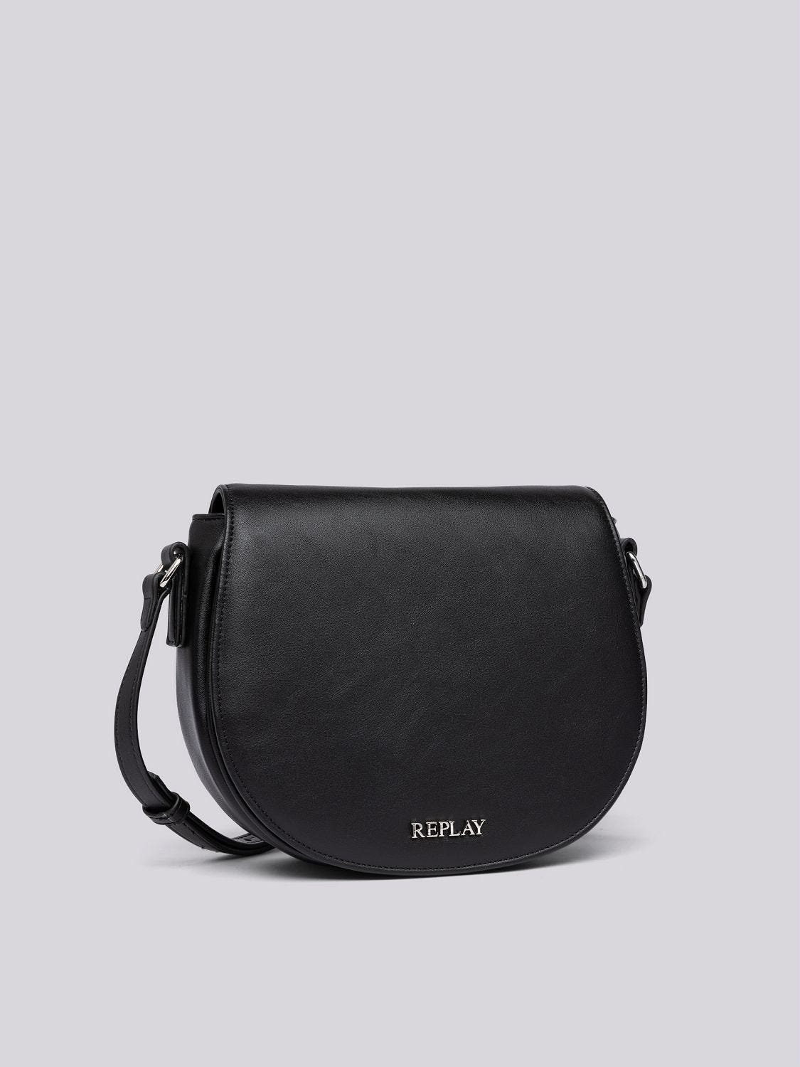 SOLID COLOUR SADDLE BAG