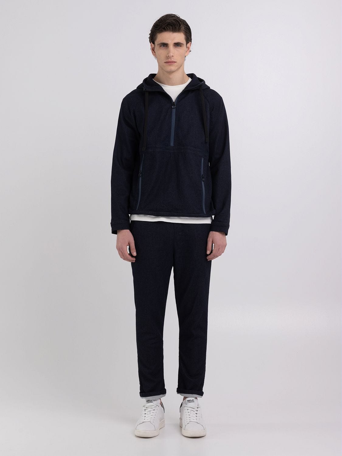 Replay blue jeans 2025 hoodie