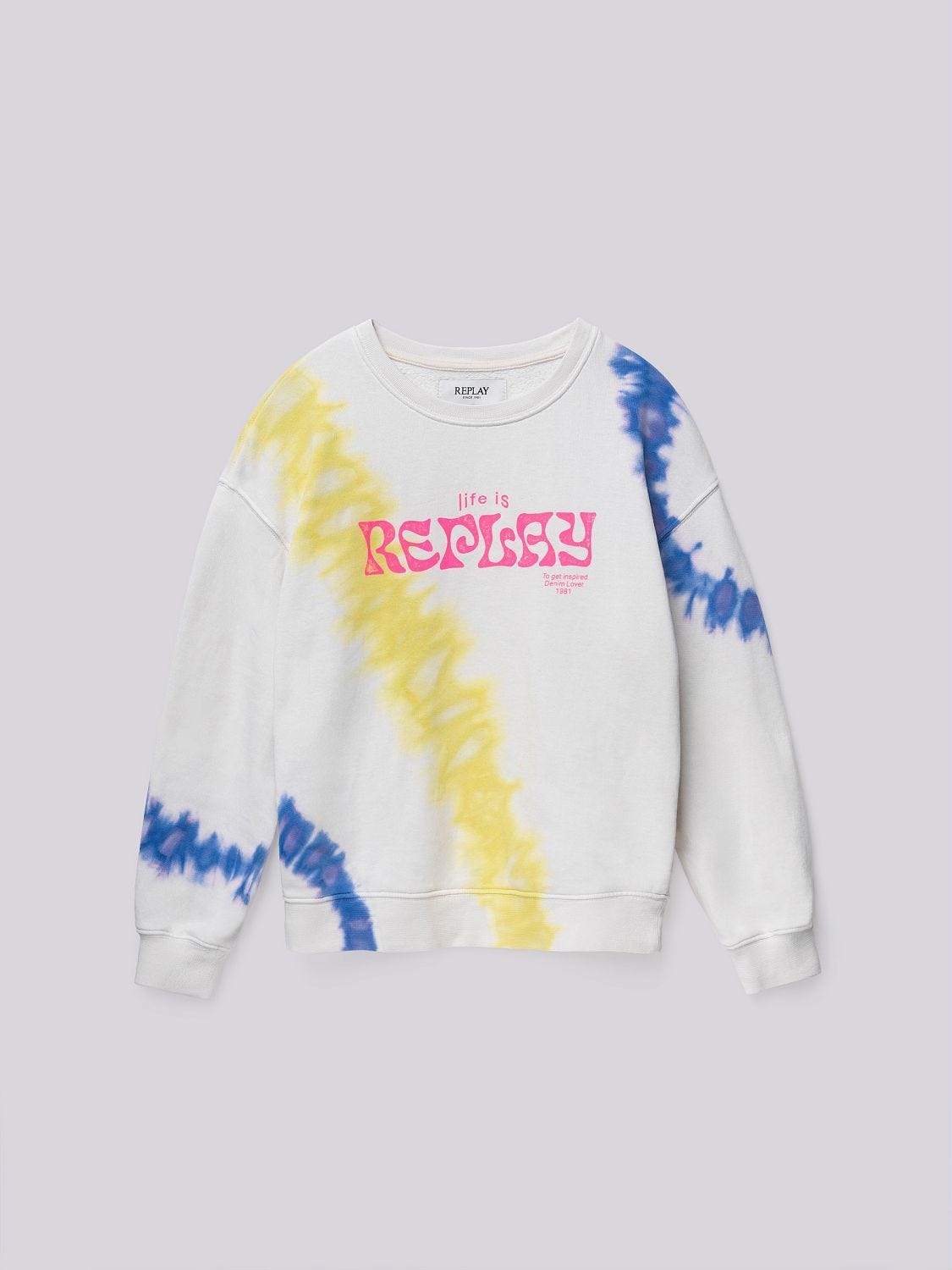 Tie dye crew neck sweater new arrivals