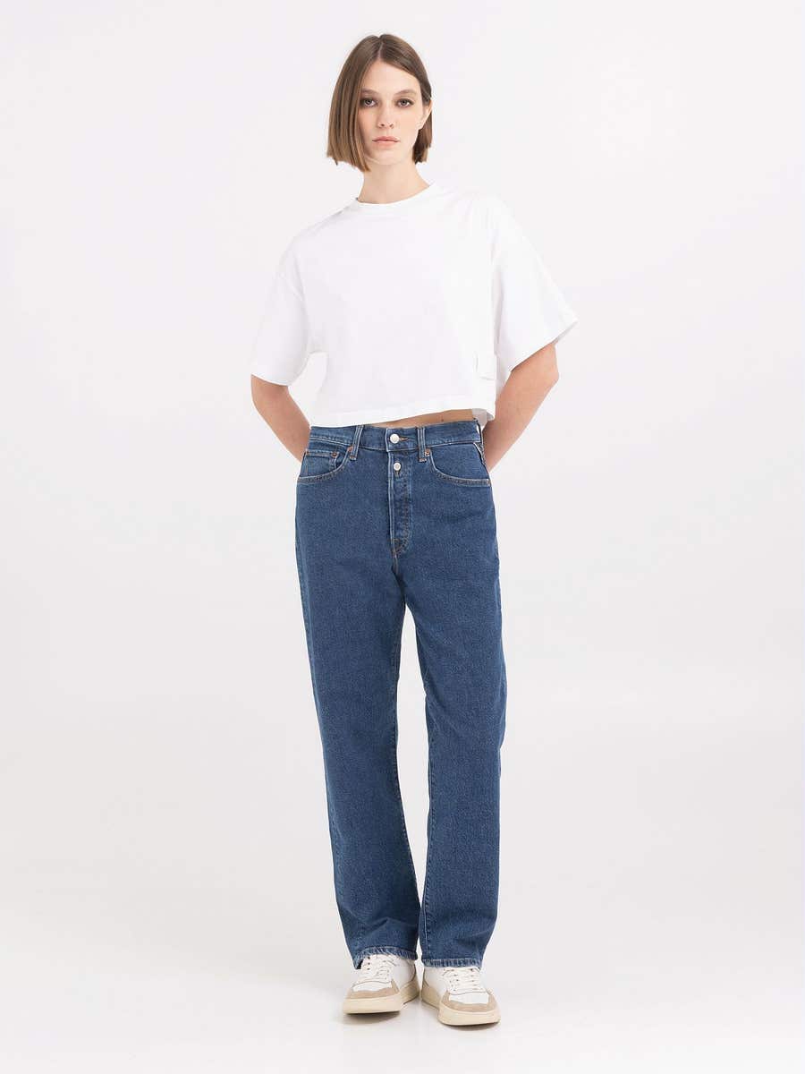 REPLAY W9Z1 straight fit jeans W9Z1  .000.759 52D DARK BLUE 1