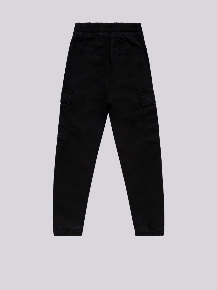 Relaxed fit jogger pants in stretch gabardine