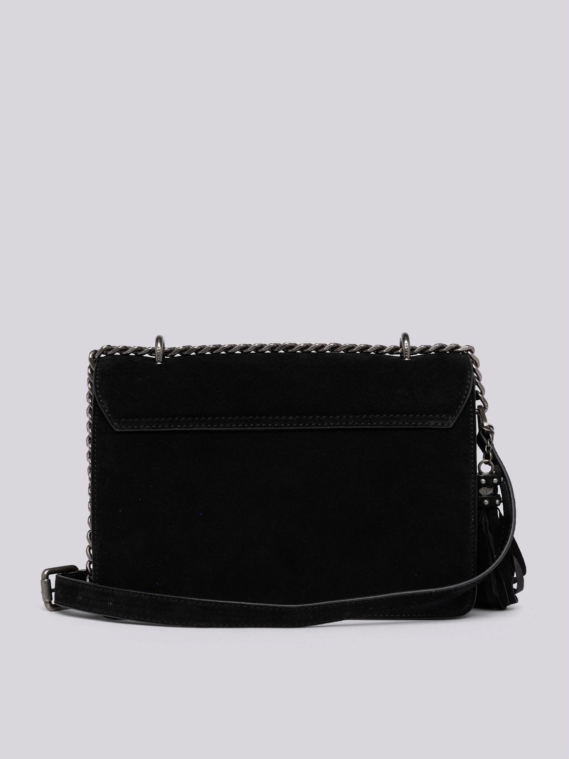 Black 2025 suede crossbody