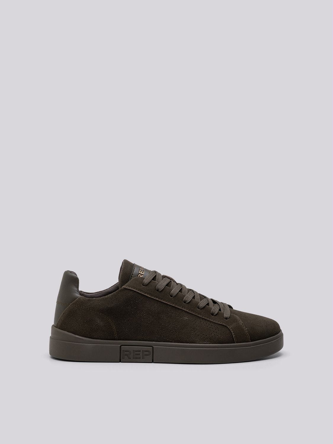 POLYS STUDIO SUEDE LACE UP SNEAKERS