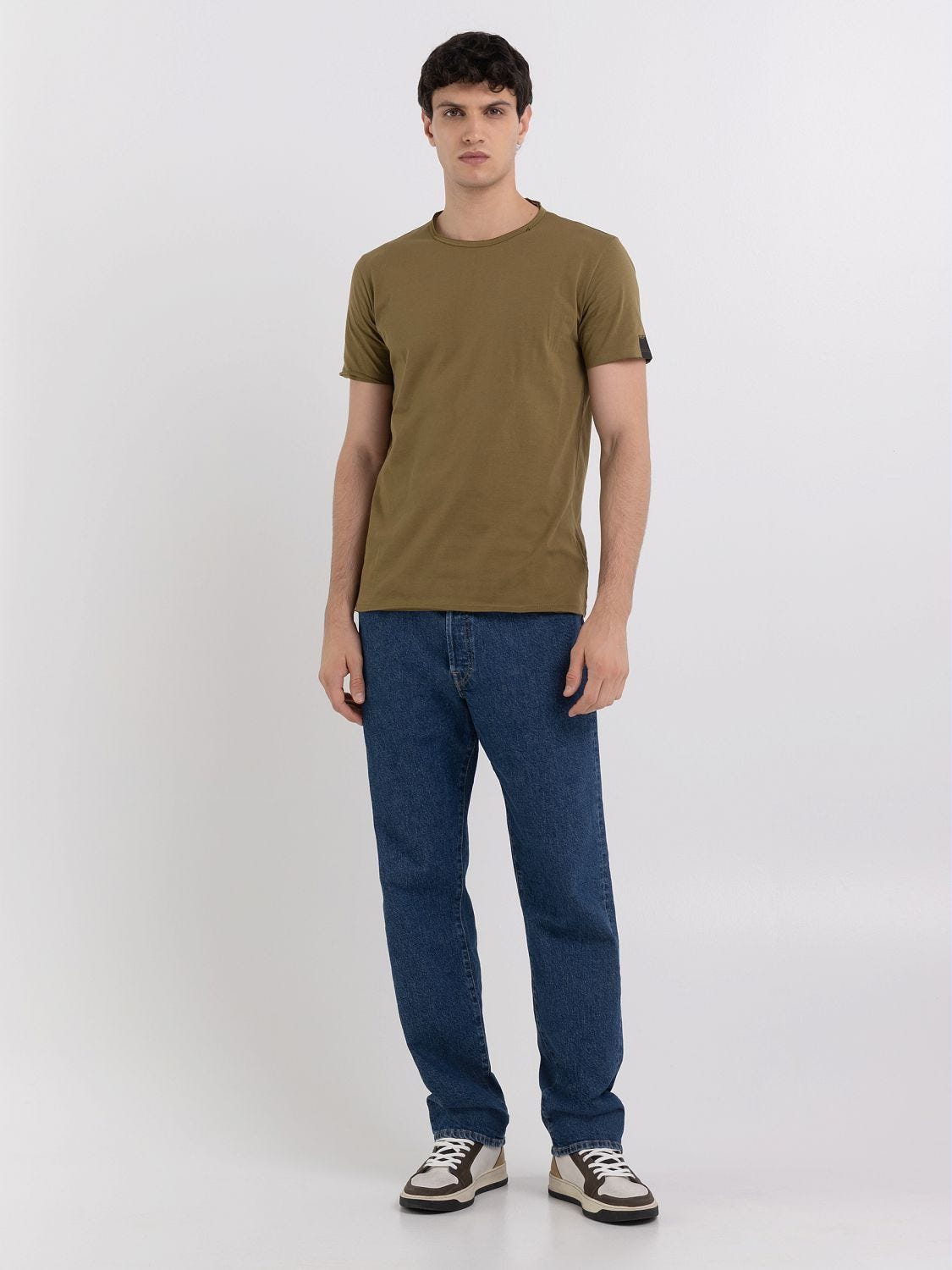 Raw cut jersey t shirt