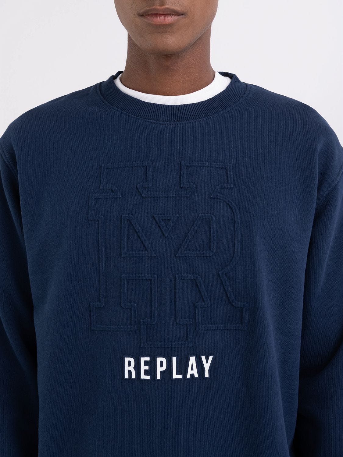 Replay blue jeans sweatshirt clearance