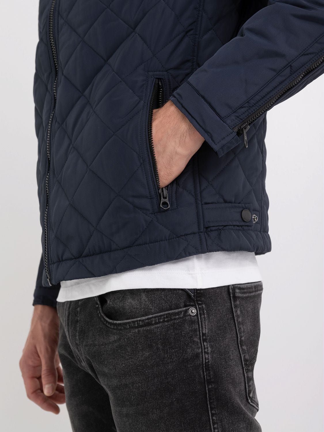 Mens short quilted jacket store