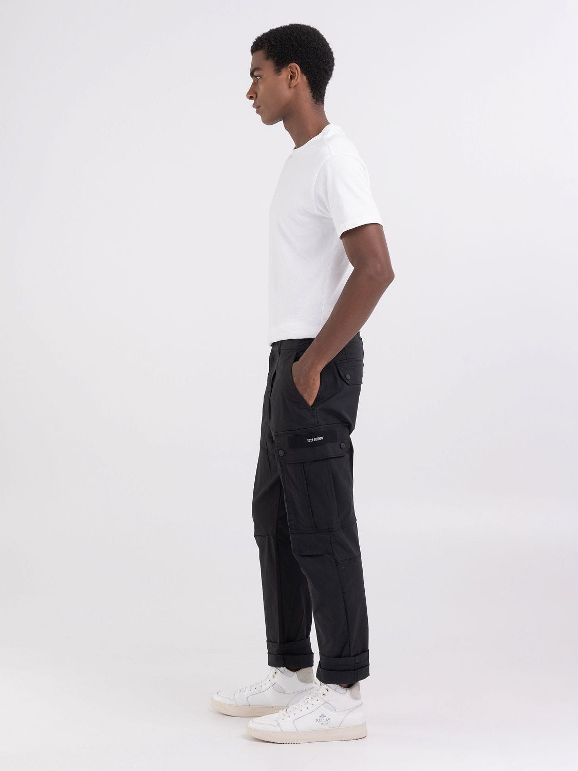 Basic editions men's twill cargo pant on sale