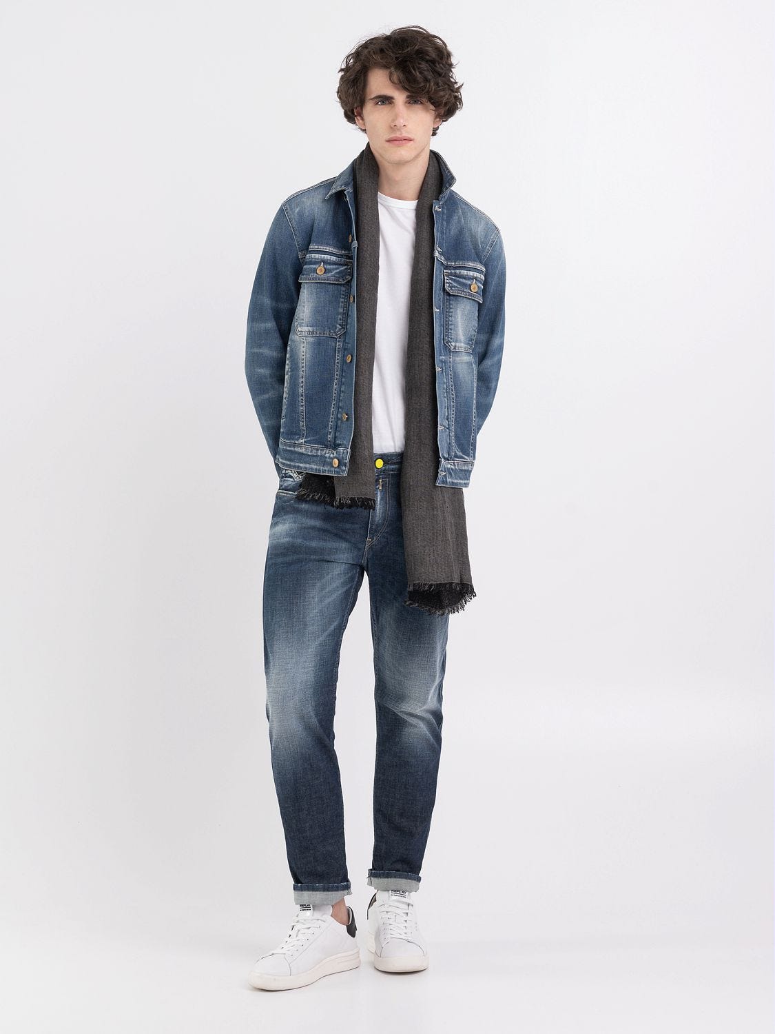 Indigo denim jacket mens hotsell