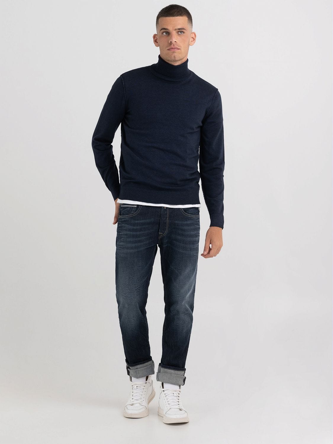 Replay blue new arrivals jeans sweatshirt