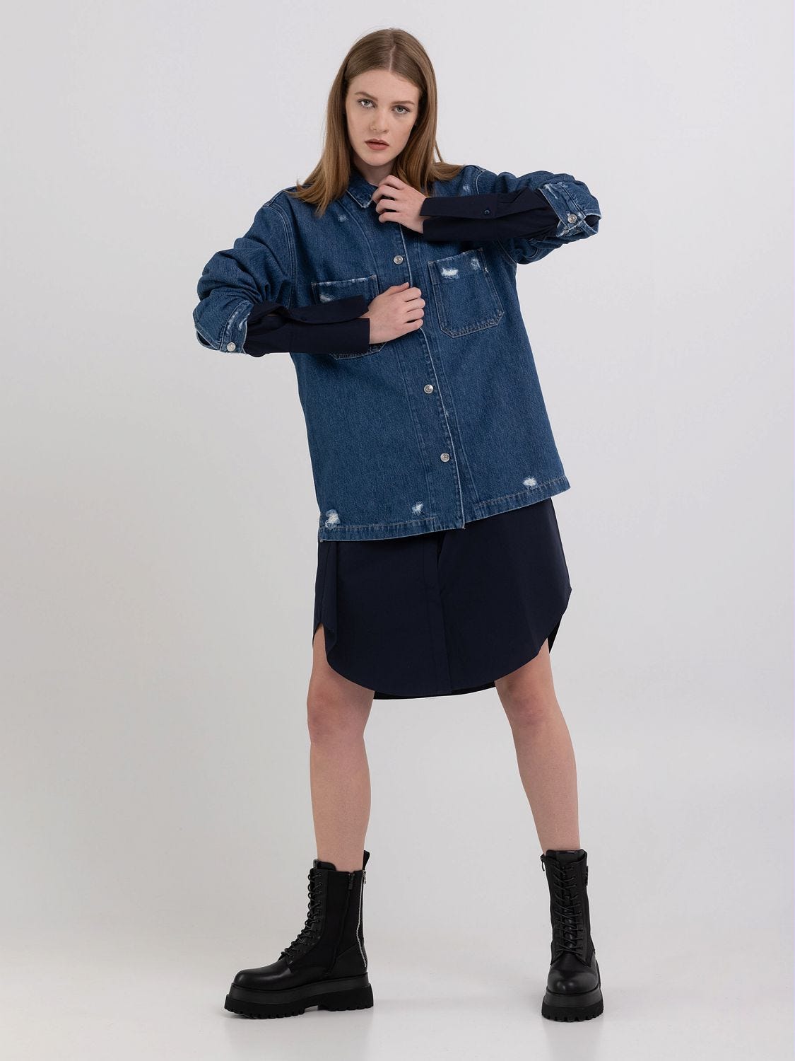 Overshirt in denim
