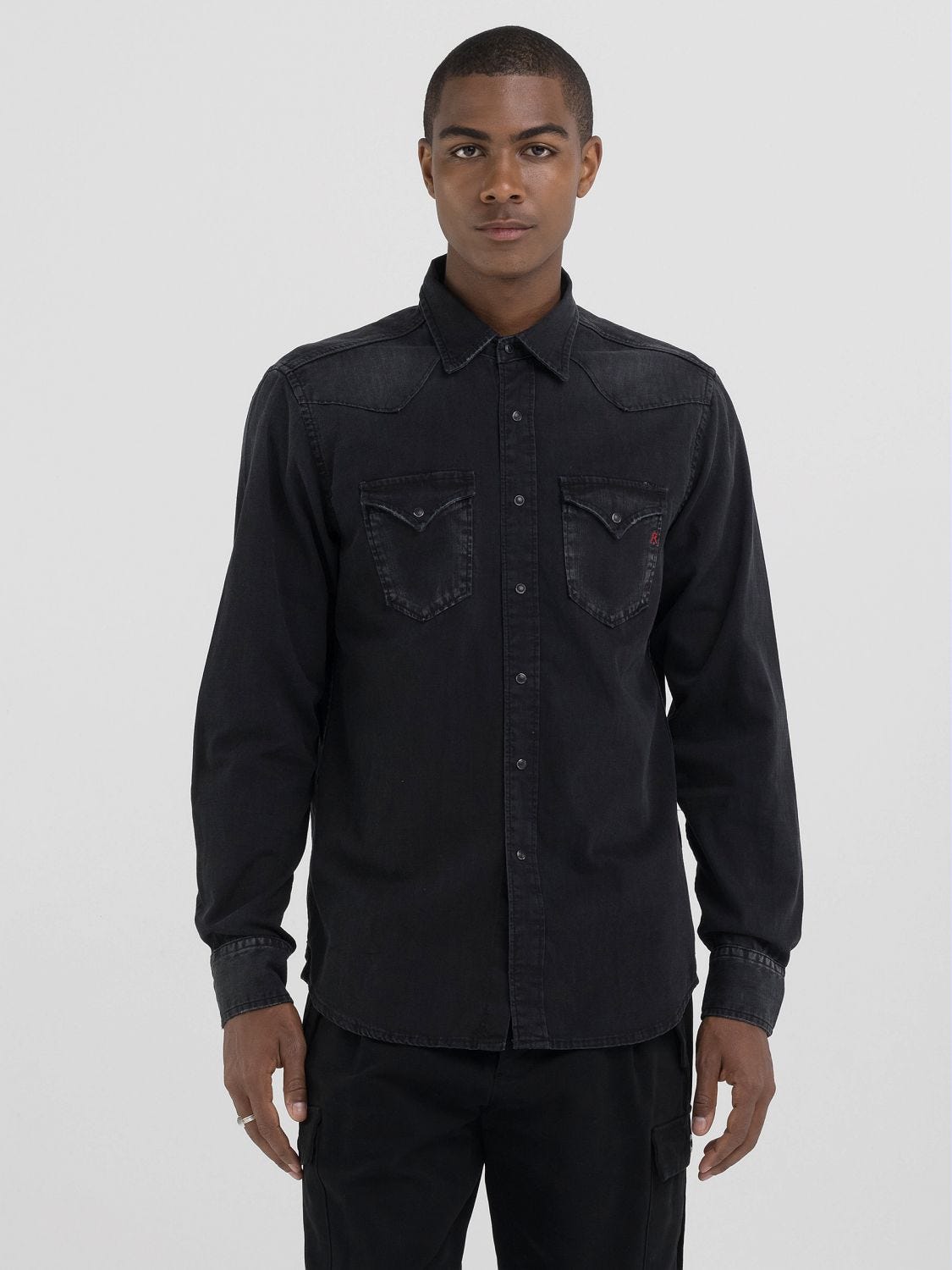 REGULAR FIT WESTERN DENIM SHIRT
