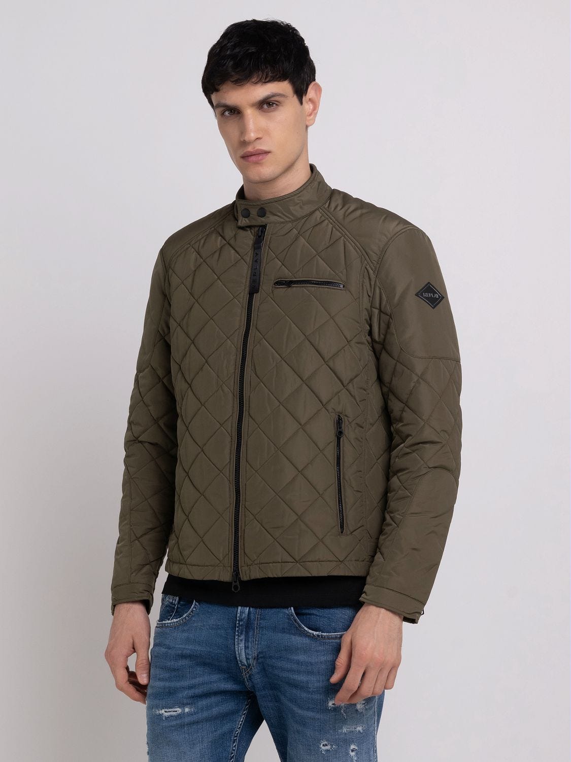 Replay quilted clearance jacket