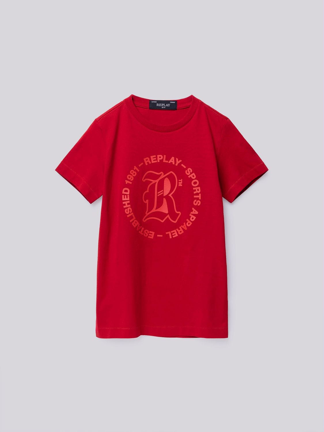 CREW NECK T SHIRT WITH MONOGRAM