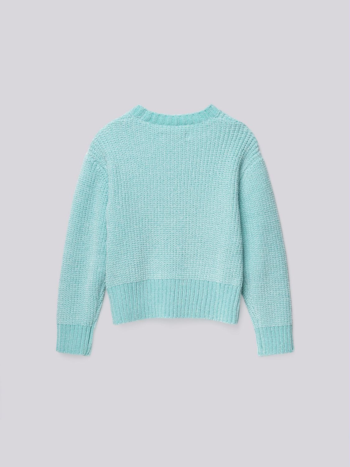 CHENILLE CREW NECK SWEATER