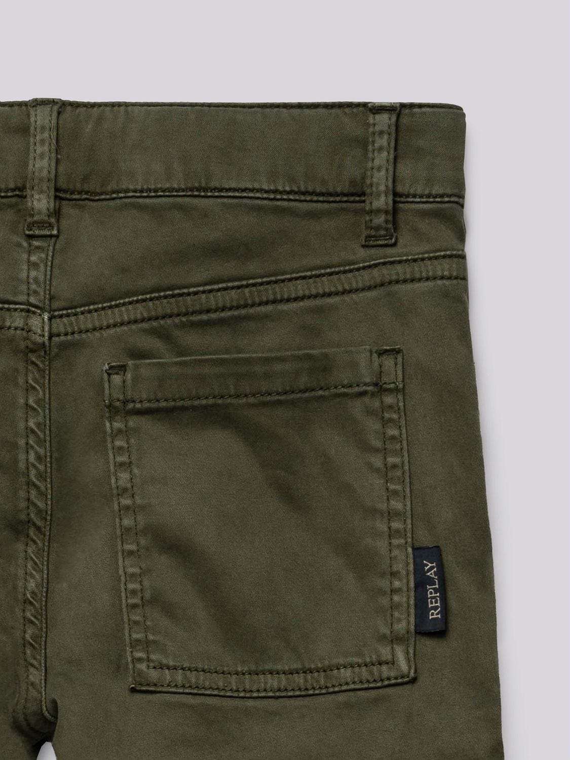 BOOTCUT GABARDINE TROUSERS