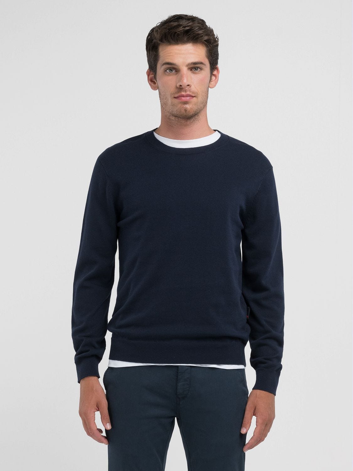 COTTON CREW NECK PULLOVER