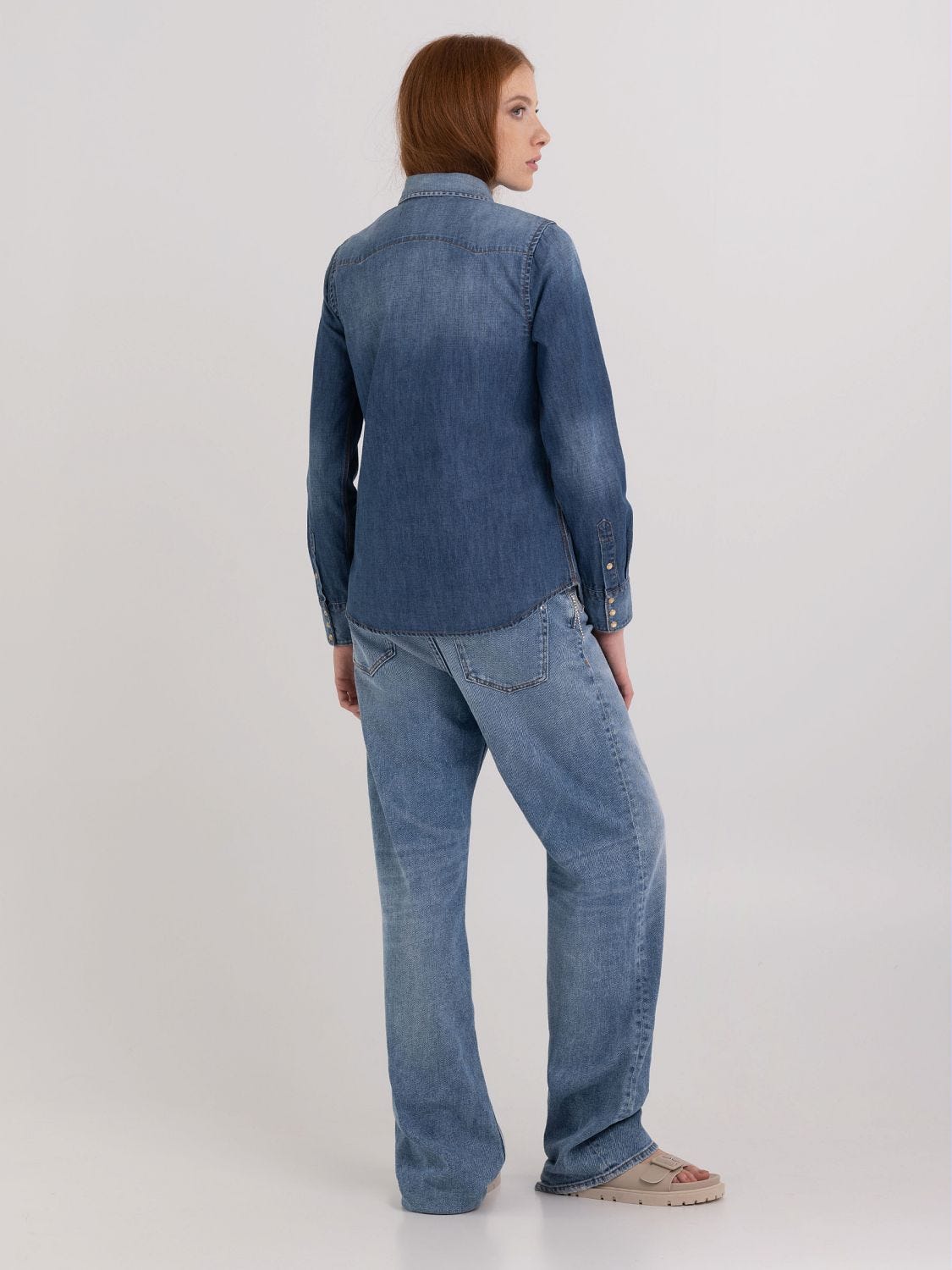 Replay denim shirt womens outlet