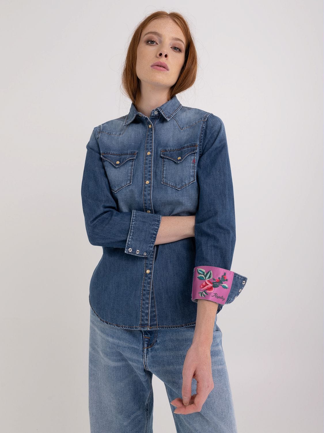 Denim western shirt