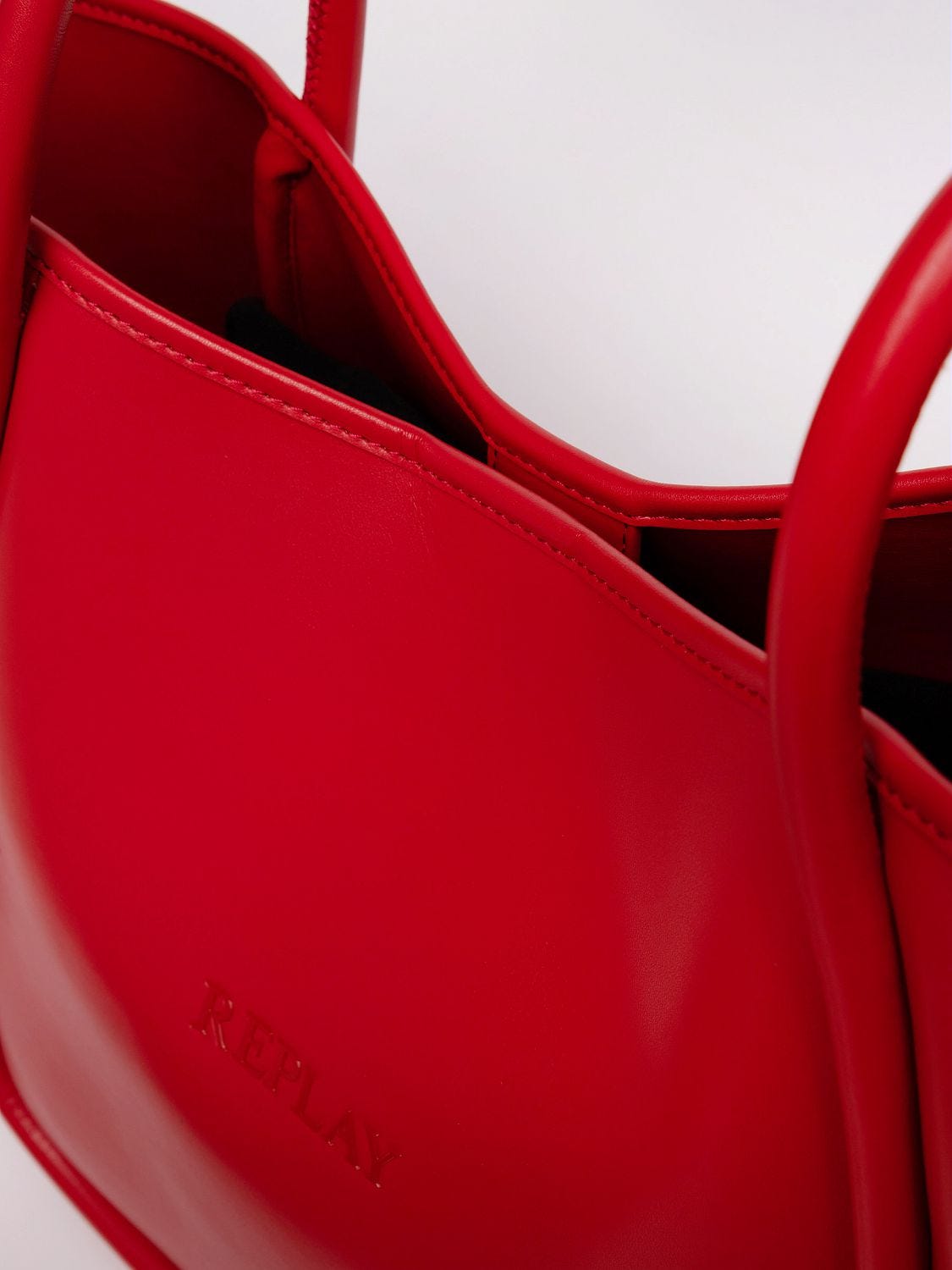 Bucket bag with red interior sales