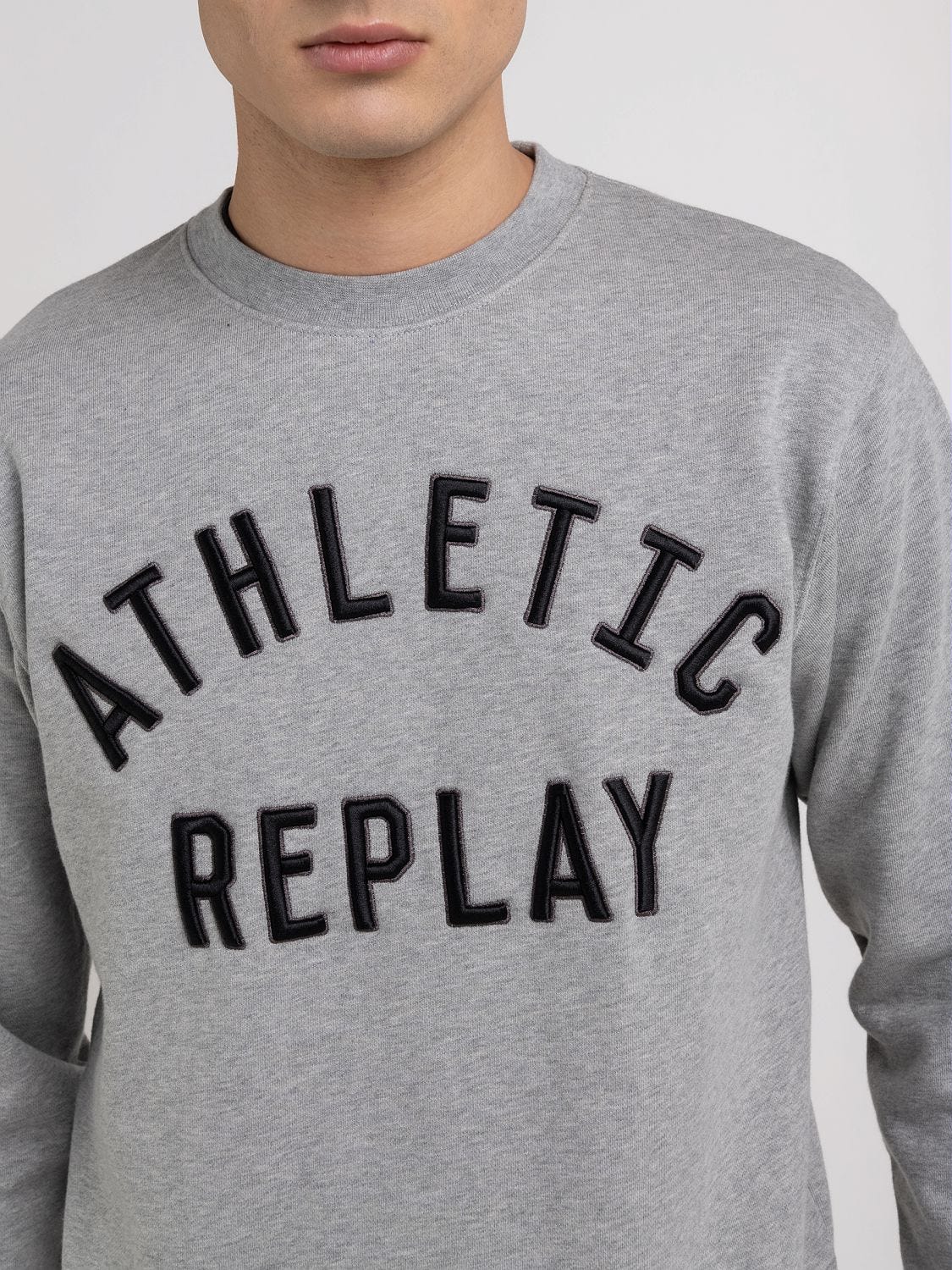 Crewneck sweatshirt with Athletic print