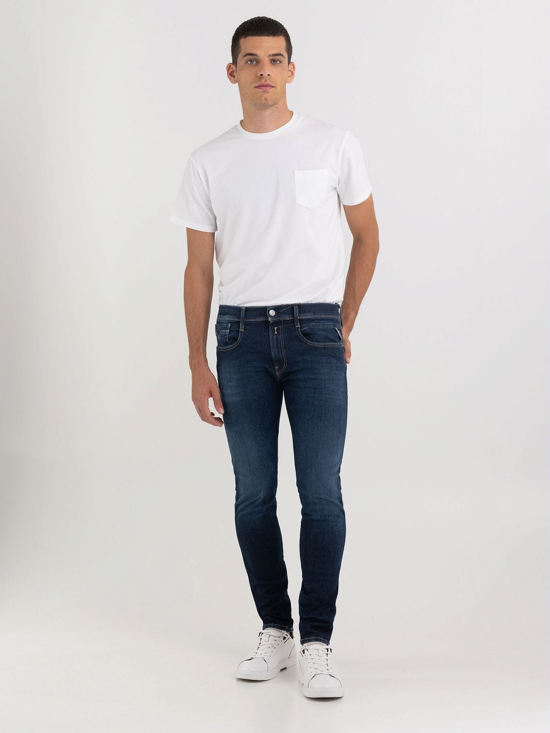 Replay anbass skinny jeans clearance