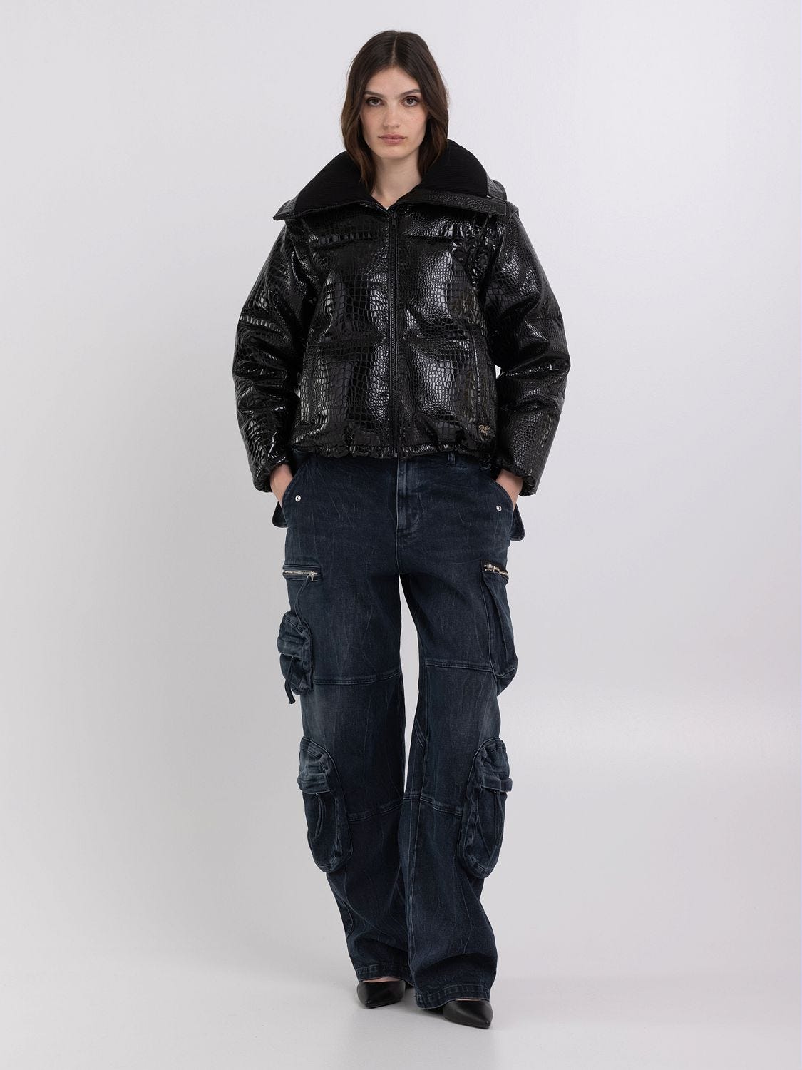Replay discount shearling jacket