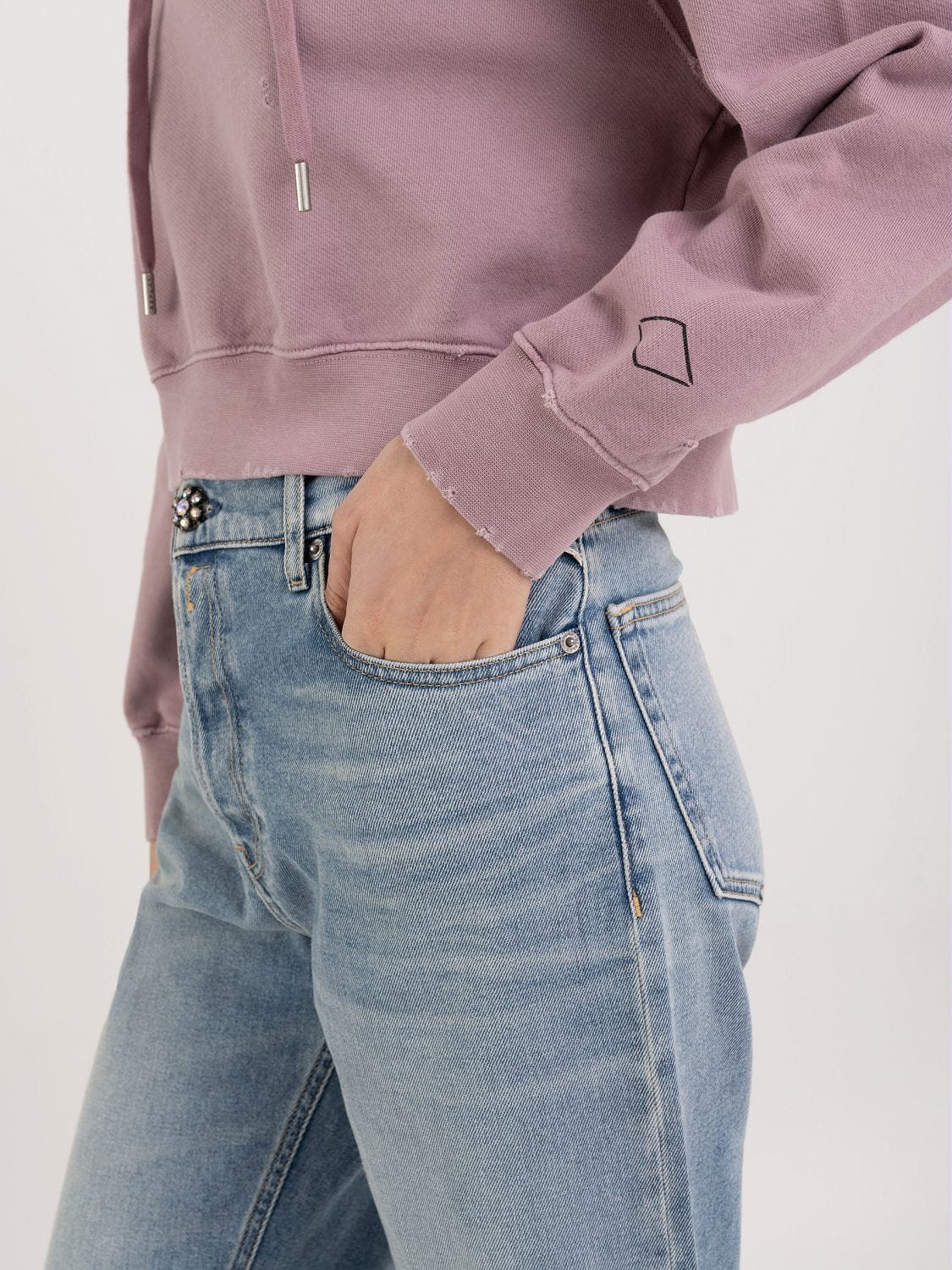 Cropped hoodie