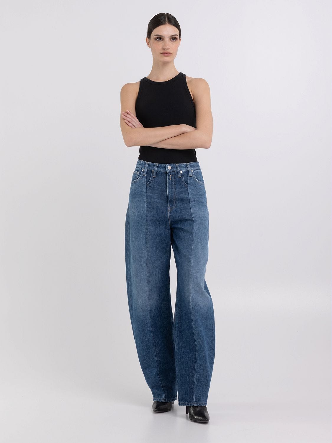 Balloon fit top jeans pants