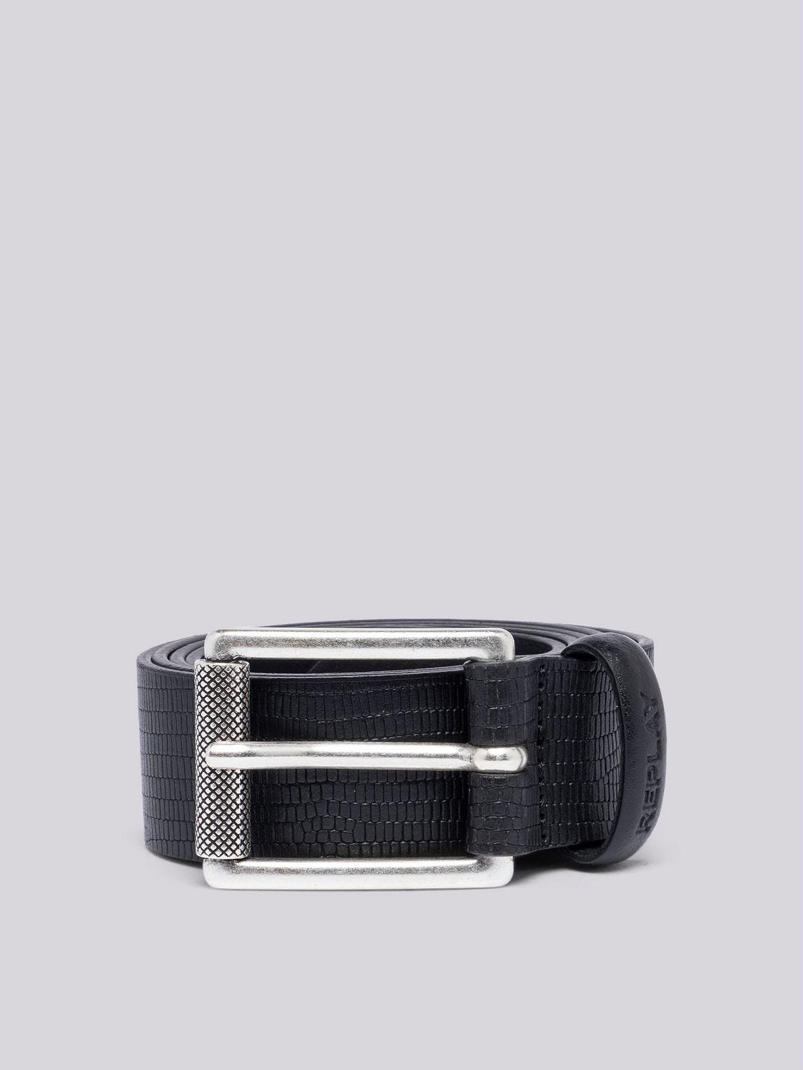 Croc top effect belt