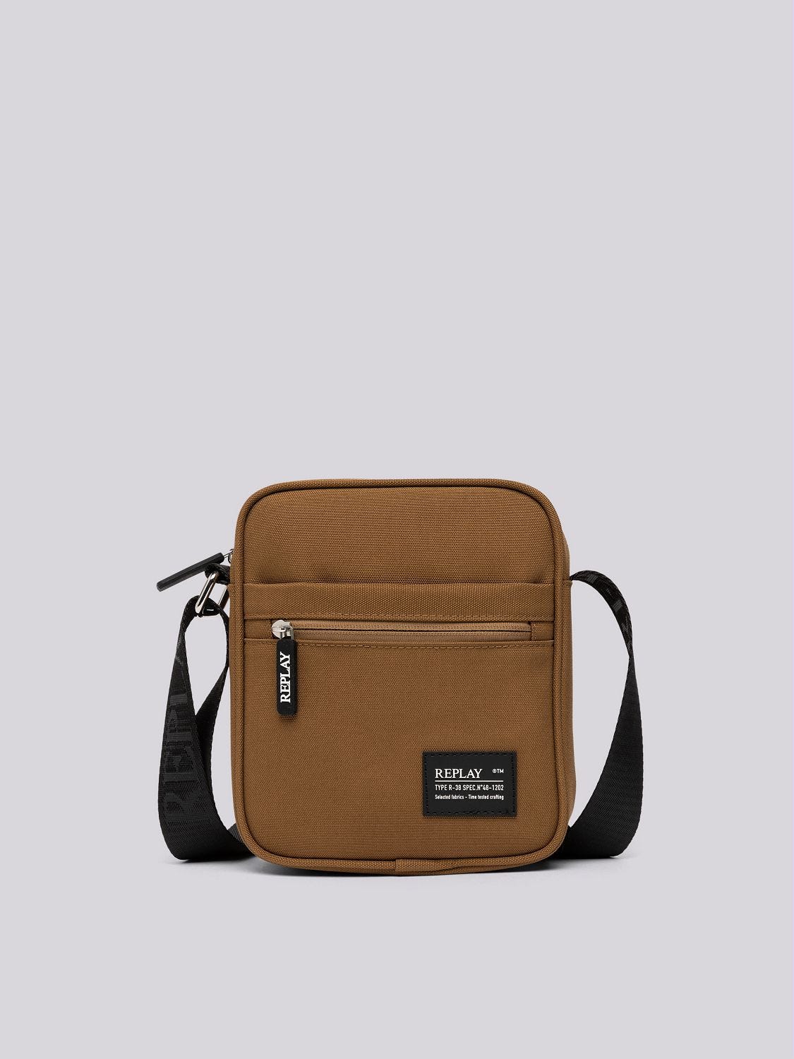 Crossbody bag in polyester fabric
