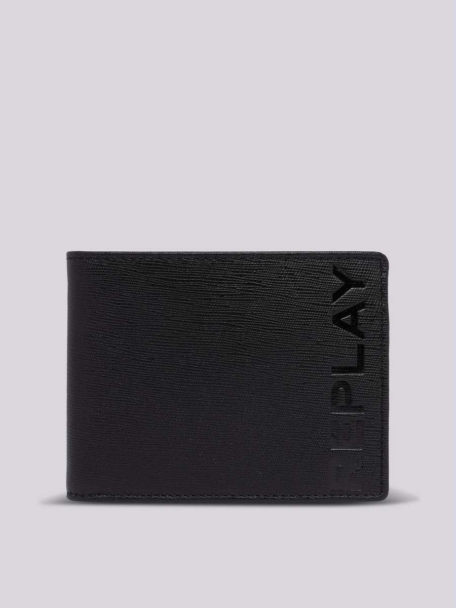 REPLAY Wallet in leather FM5293.000.A3202B BLACK 1