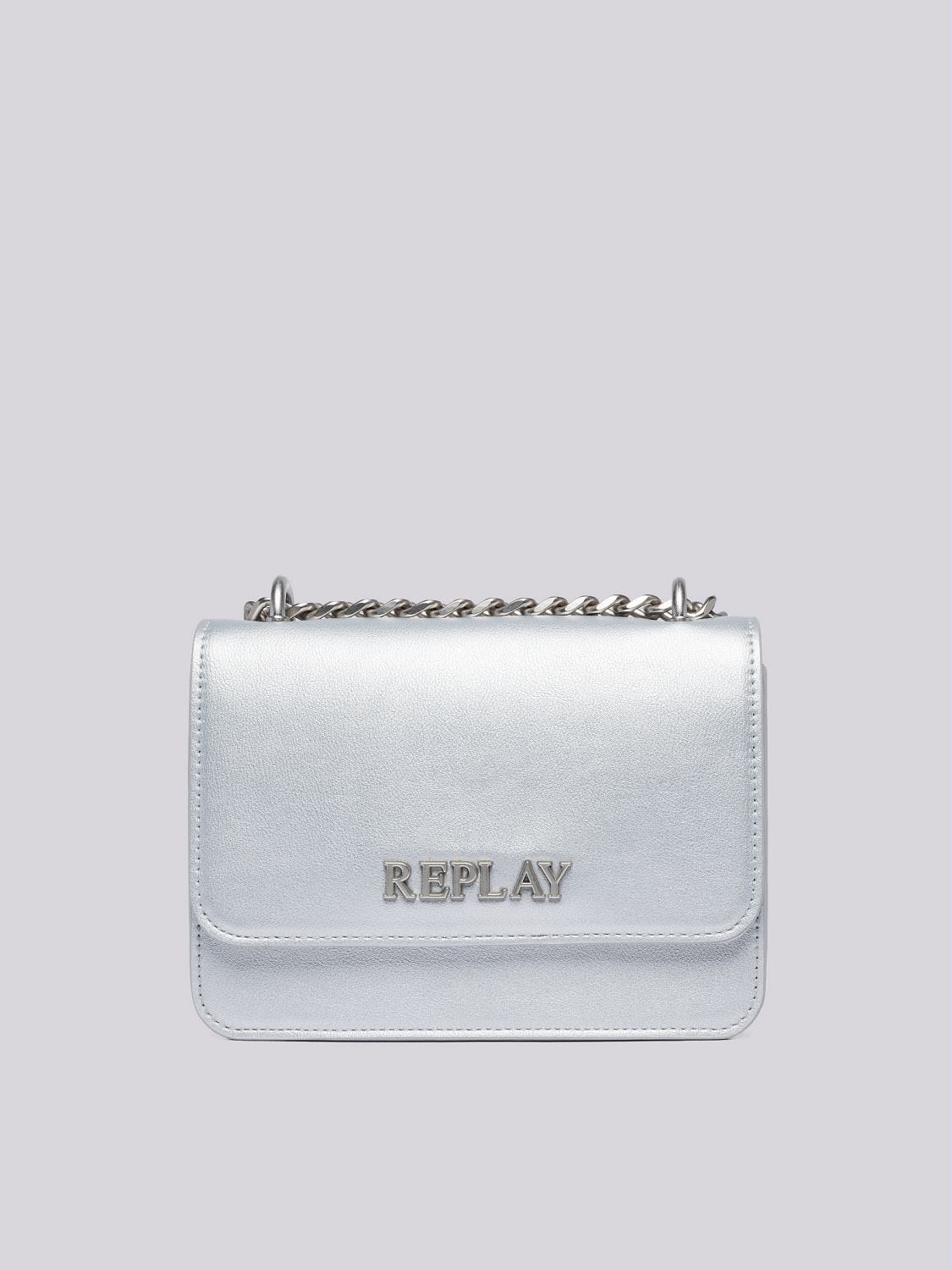 Solid coloured crossbody bag