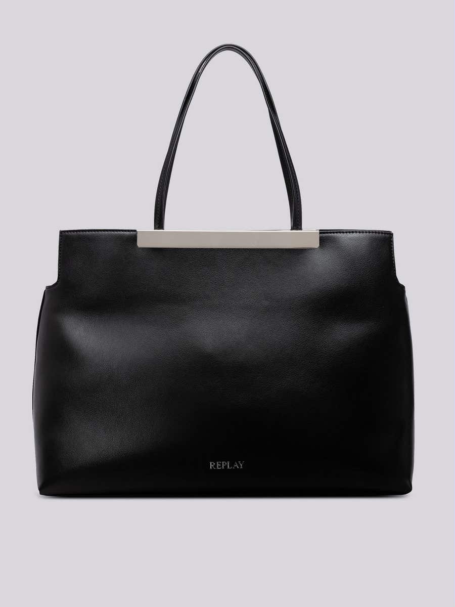 REPLAY Solid-coloured shoulder bag FW3607.001.A0458C BLACK 1